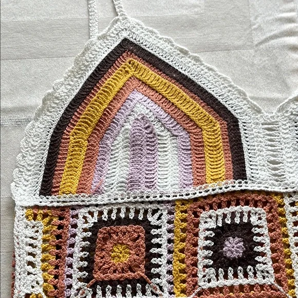 Multicolor Crochet Pattern Dress - Picture 6 of 6